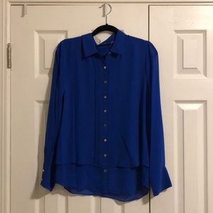 Karl Lagerfeld royal blue blouse